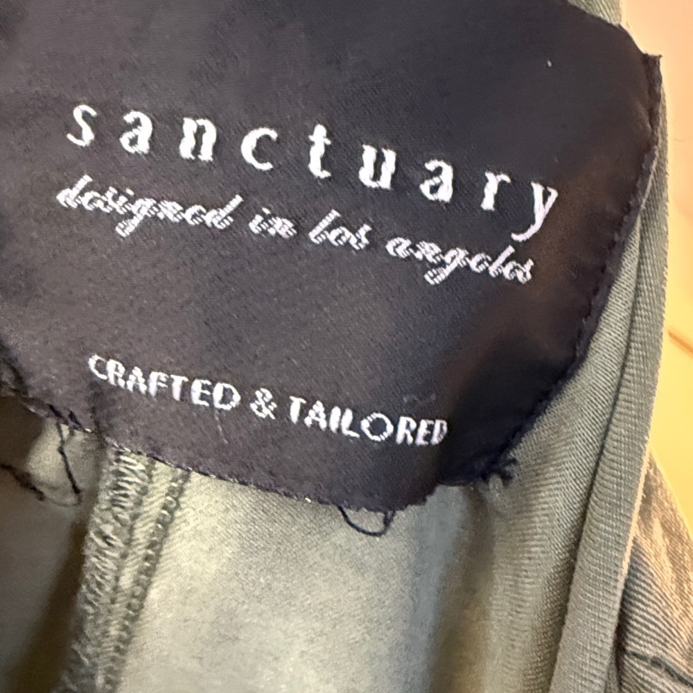 Sanctuary Olive Draped Open-Front Utility Jacket - Picture 8 of 11